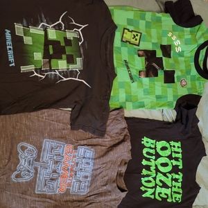 Boys minecraft gaming tshirts